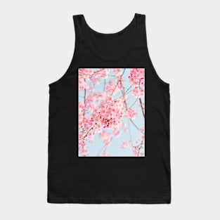 Flowers print, Pastel, Fashion print, Scandinavian art, Modern art, Wall art, Print, Minimalistic, Modern Tank Top